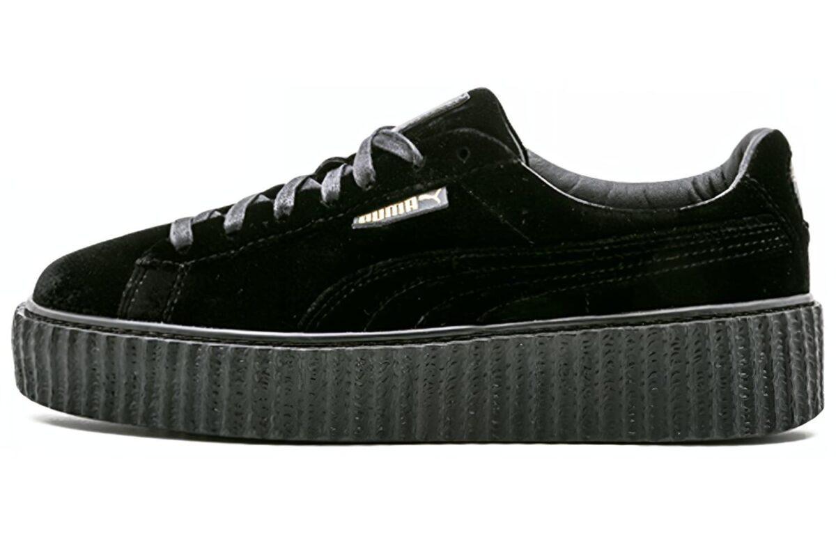 

Кеды унисекс Puma Rihanna Fenty Creeper Velvet черные 38.5 EU, Черный, Rihanna Fenty Creeper Velvet