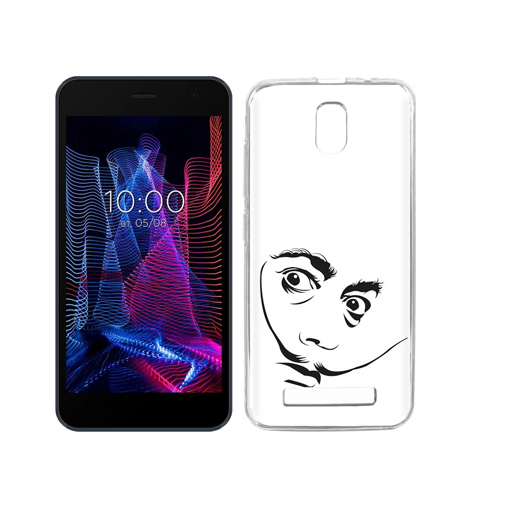 

Чехол MyPads Tocco для BQ 5047L Like мужчина с длинными усами, Прозрачный, Tocco
