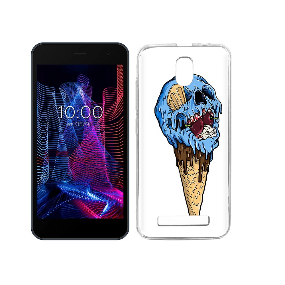 

Чехол MyPads Tocco для BQ 5047L Like мороженное череп, Прозрачный, Tocco