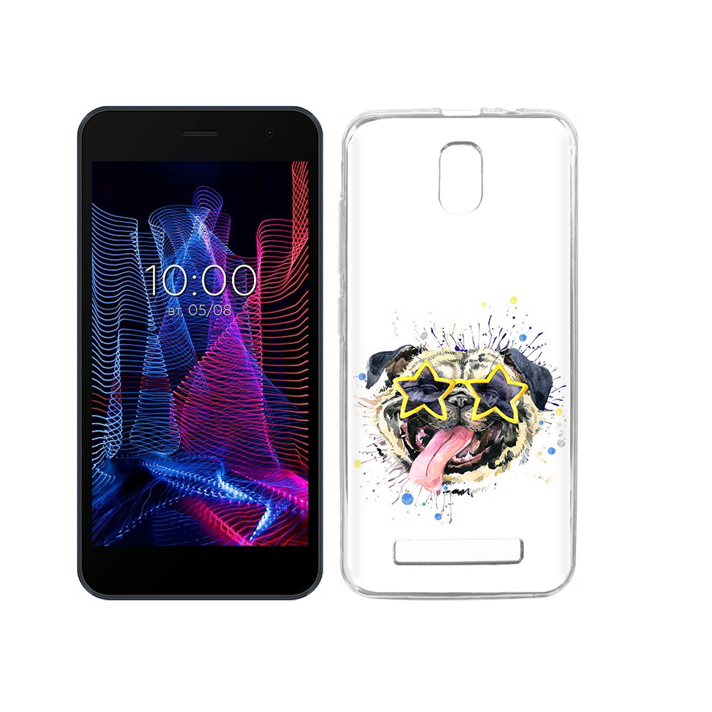 

Чехол MyPads Tocco для BQ 5047L Like мопс боксер, Прозрачный, Tocco