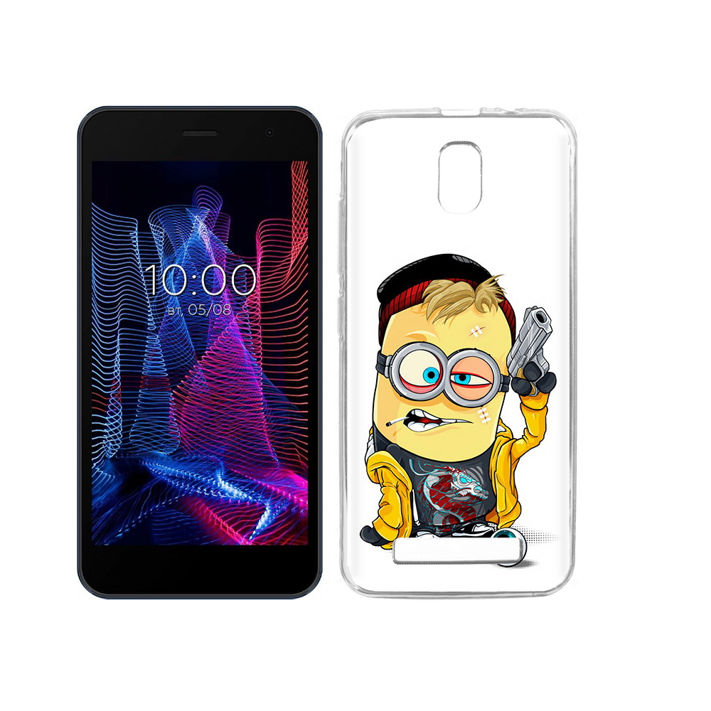 

Чехол MyPads Tocco для BQ 5047L Like миньон бандит, Прозрачный, Tocco