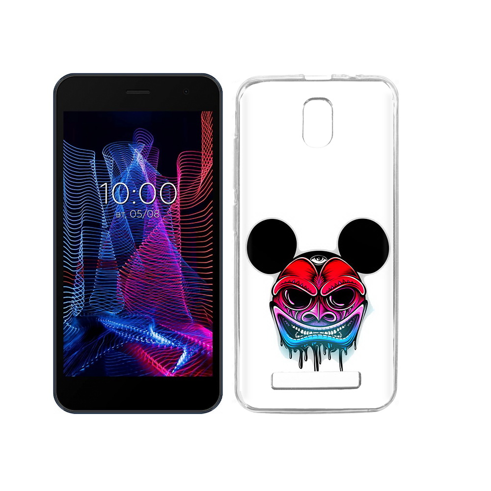 

Чехол MyPads Tocco для BQ 5047L Like микки в маске, Прозрачный, Tocco