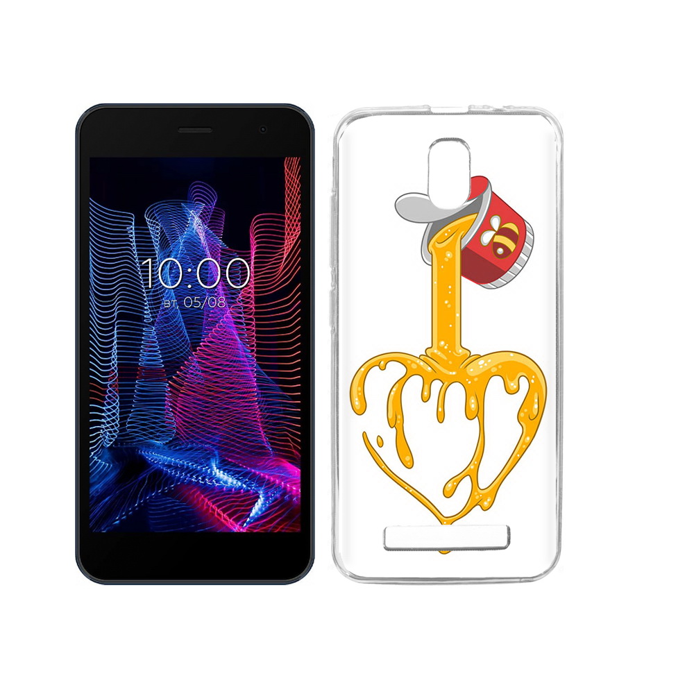 

Чехол MyPads Tocco для BQ 5047L Like медовое сердце, Прозрачный, Tocco