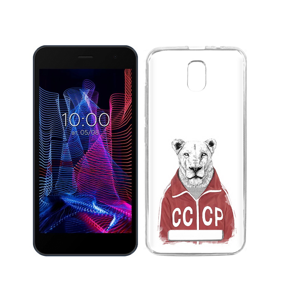 

Чехол MyPads Tocco для BQ 5047L Like львица ссср, Прозрачный, Tocco