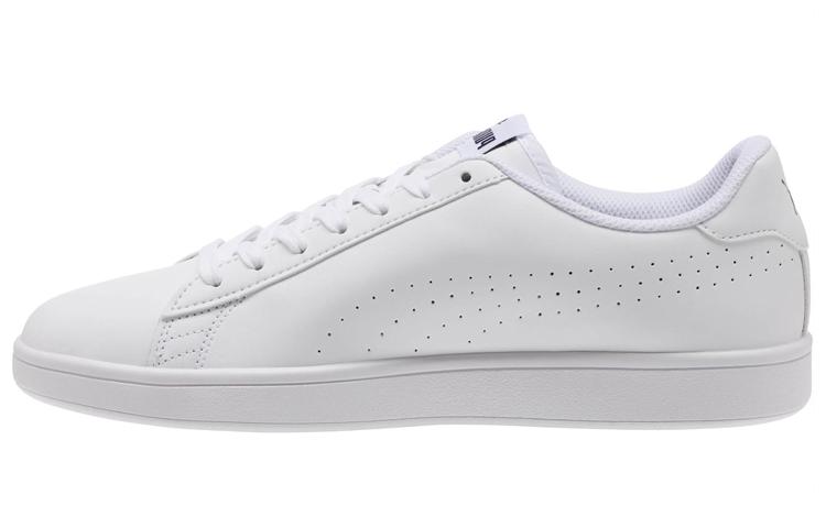 

Кеды унисекс Puma Smash v2 Leather Perf белые 40.5 EU, Белый, Smash v2 Leather Perf
