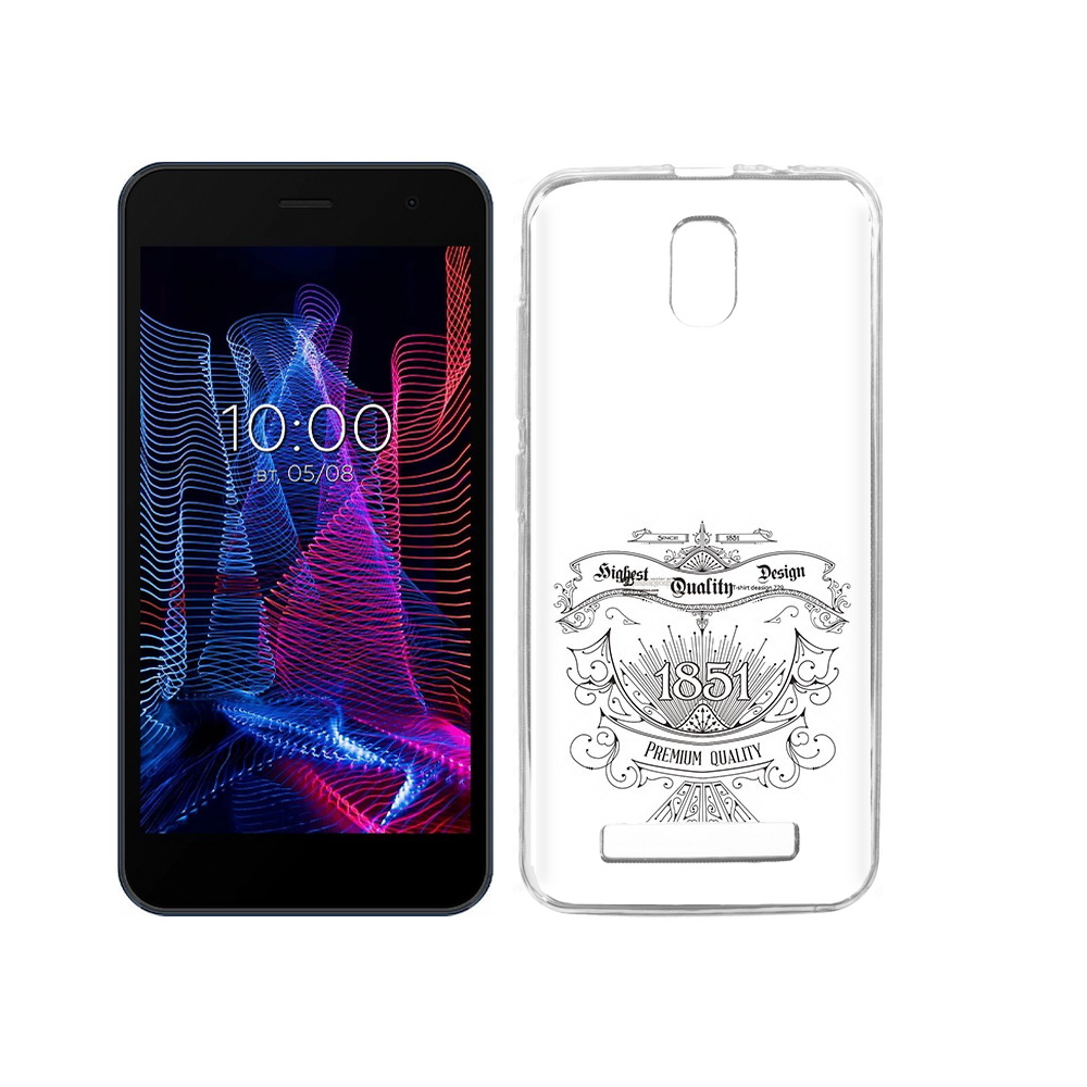 

Чехол MyPads Tocco для BQ 5047L Like логотип 1851 год, Прозрачный, Tocco