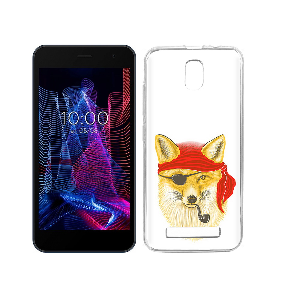 

Чехол MyPads Tocco для BQ 5047L Like лиса-пират, Прозрачный, Tocco