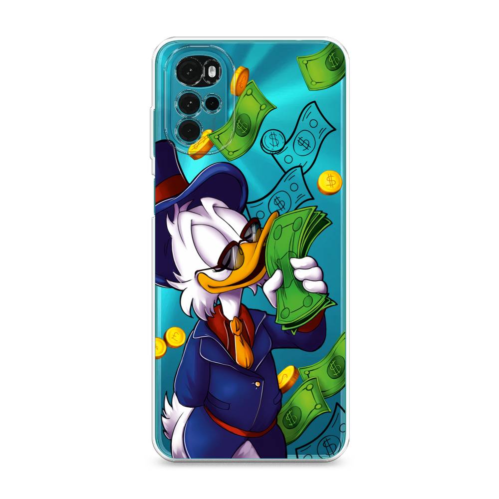 

Чехол на Motorola Moto G22 "Scrooge McDuck with Money", Синий;зеленый;белый, 243150-6