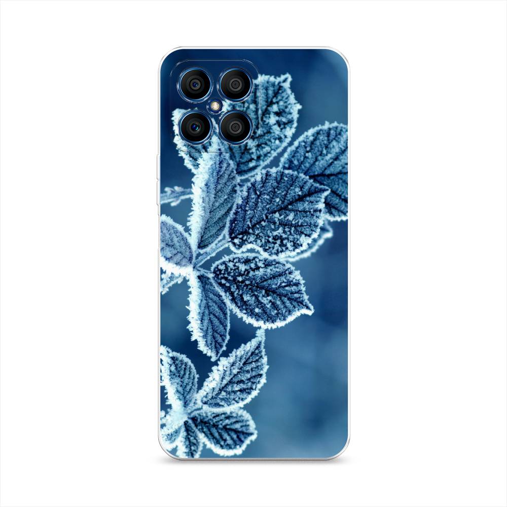 

Чехол на Honor X8 "Зима 6", Голубой;белый, 6107650-2