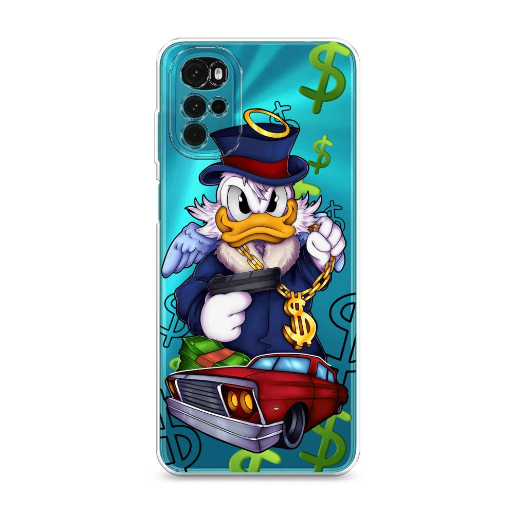 

Чехол на Motorola Moto G22 "Scrooge McDuck with a Gold Chain", Красный;синий;белый, 243150-6