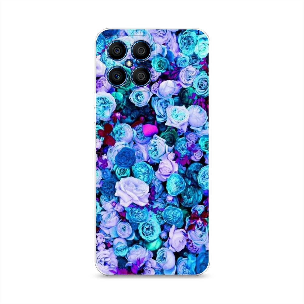

Чехол на Honor X8 "Цветочный ковер", Фиолетовый, 6107650-2