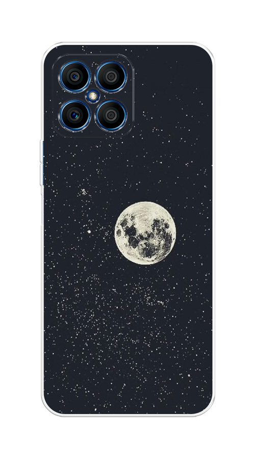 

Чехол на Honor X8 Полнолуние, Бордовый, 6107650-2