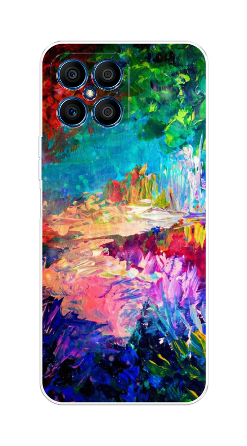 

Чехол на Honor X8 "Лес-гуашь", Синий;розовый;зеленый, 6107650-4