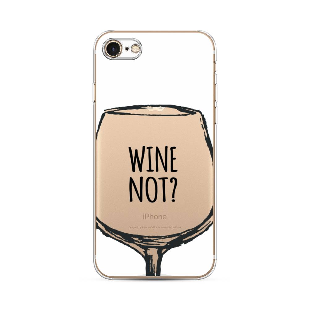 

Чехол на Apple iPhone 7 "Wine not white", Белый, 10650-6