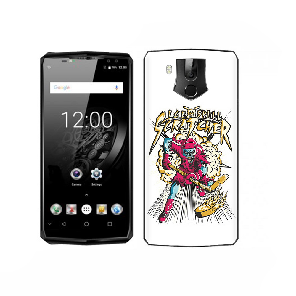 

Чехол MyPads Tocco для Oukitel K10 нарисованный скелет хоккеист, Прозрачный, Tocco