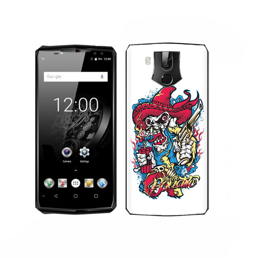 

Чехол MyPads Tocco для Oukitel K10 нарисованный скелет с писталетом, Прозрачный, Tocco