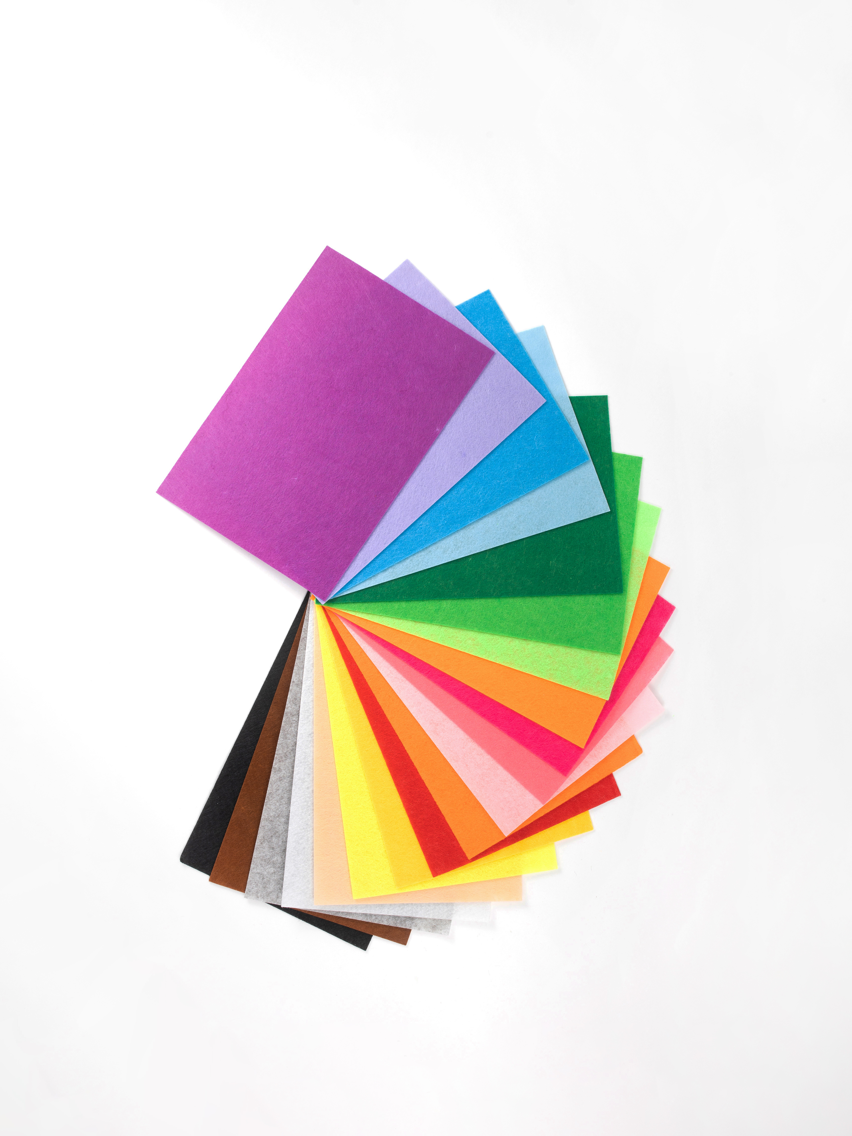 

Фетр для рукоделия Color Si Разноцветные 30x20 см, 20 шт, Разноцветный, Фетр