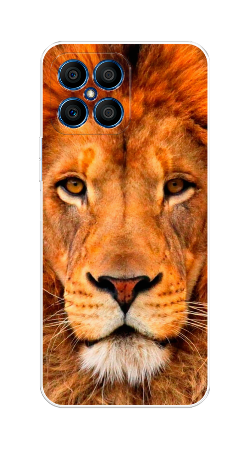 

Чехол на Honor X8 "Благородный лев", Оранжевый, 6107650-1