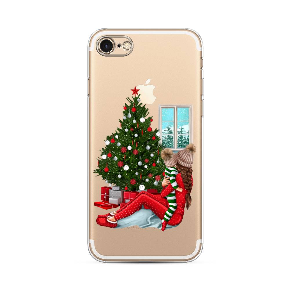 

Чехол на Apple iPhone 7 "Новый год с мамой", Красный;зеленый;голубой, 10650-6