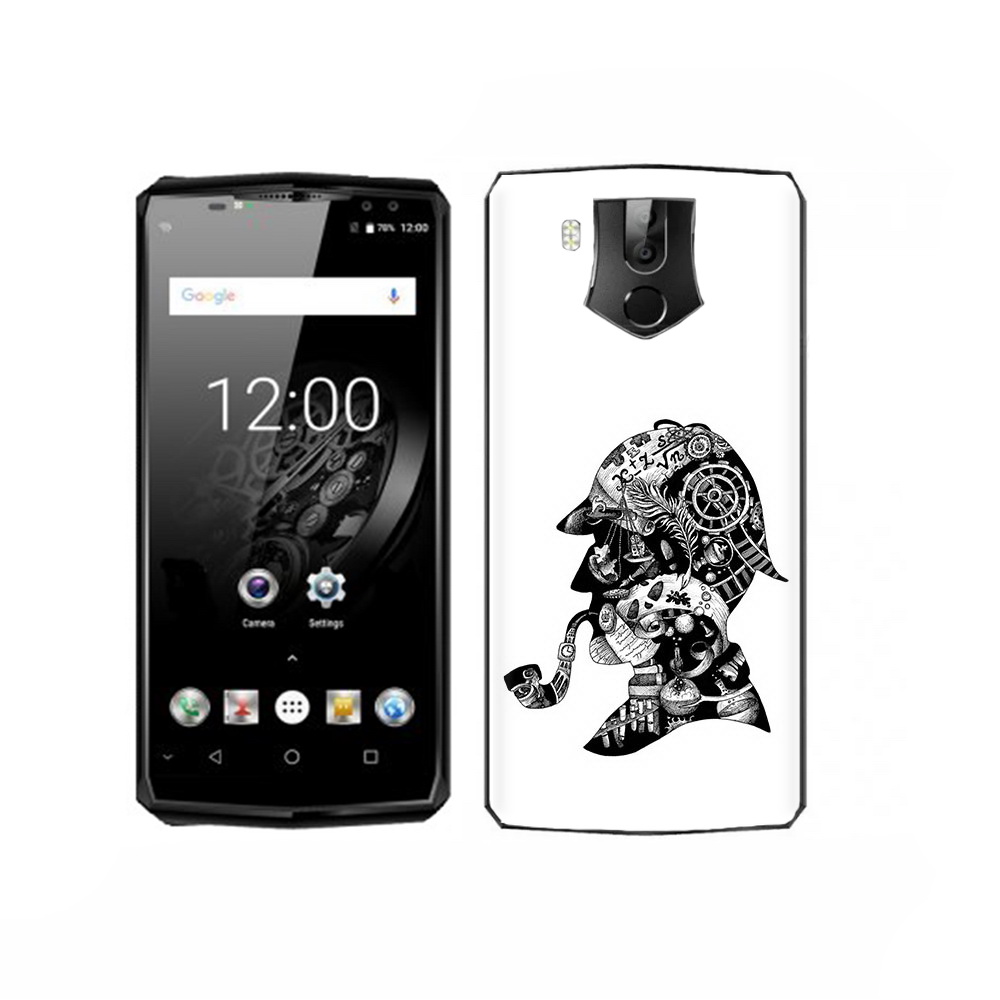 

Чехол MyPads Tocco для Oukitel K10 мужчина с трубкой абстракция, Прозрачный, Tocco