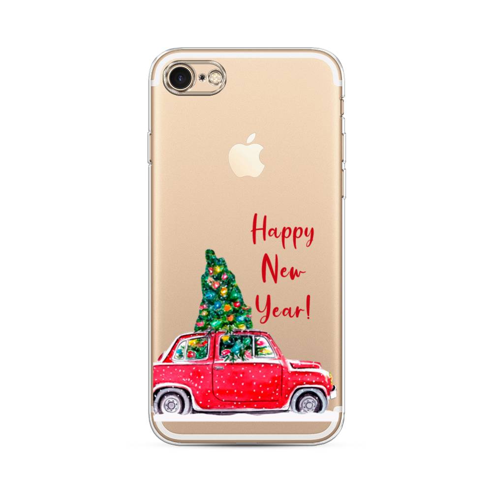 

Чехол на Apple iPhone 7 "Happy New Year", Красный;зеленый, 10650-5