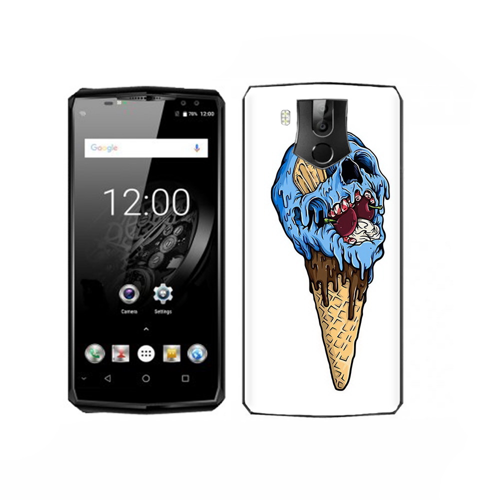 

Чехол MyPads Tocco для Oukitel K10 мороженное череп, Прозрачный, Tocco