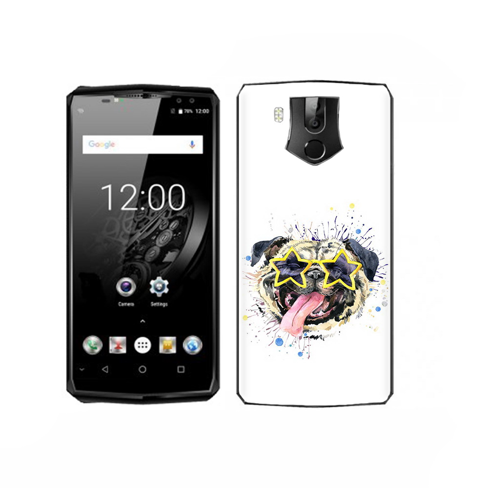 

Чехол MyPads Tocco для Oukitel K10 мопс боксер, Прозрачный, Tocco