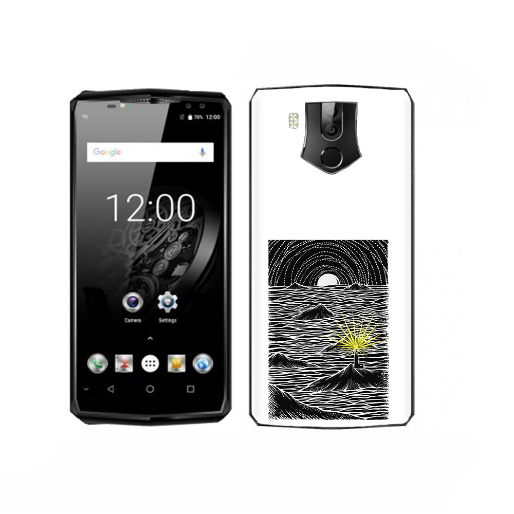 

Чехол MyPads Tocco для Oukitel K10 маяк в черно белом море, Прозрачный, Tocco