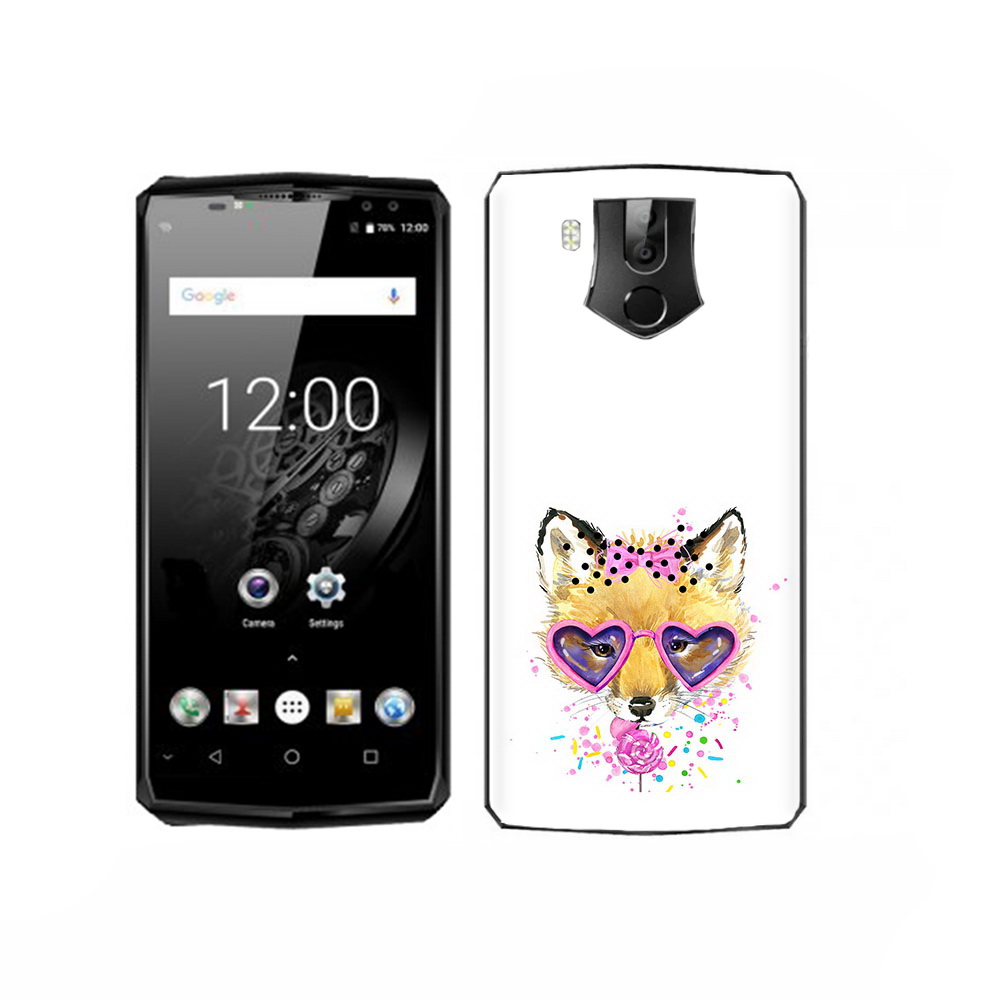 

Чехол MyPads Tocco для Oukitel K10 лисенок с бантиком, Прозрачный, Tocco