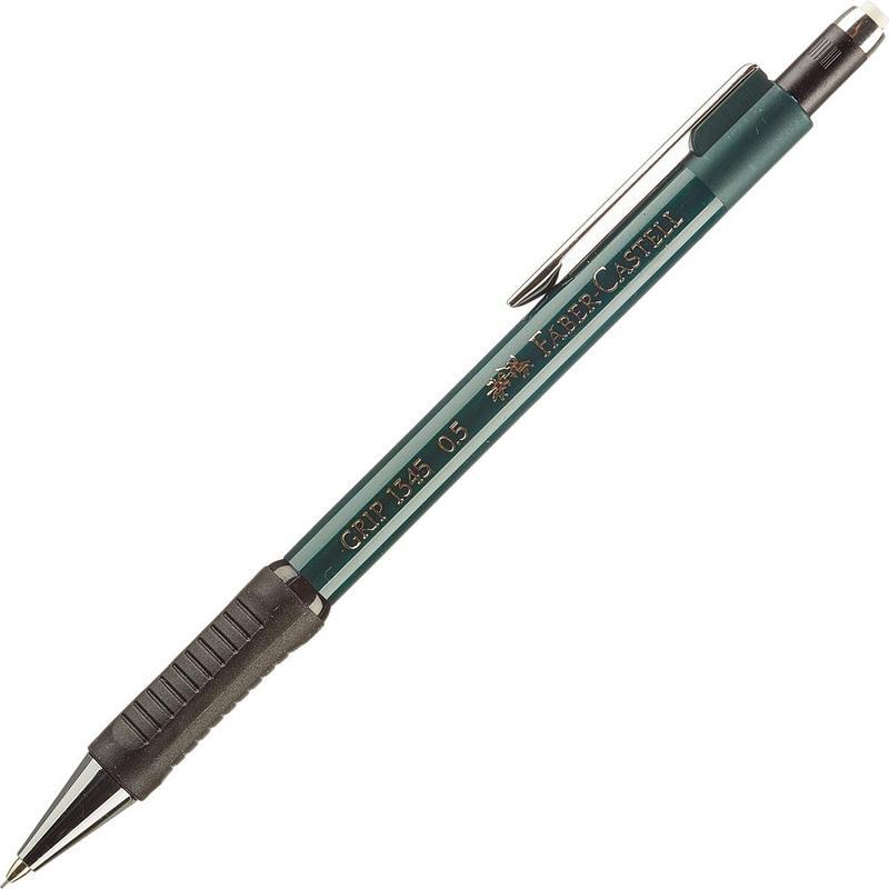 Карандаш механический Faber-Castell Grip 1345 (В, 0,5мм, с ластиком), 12шт