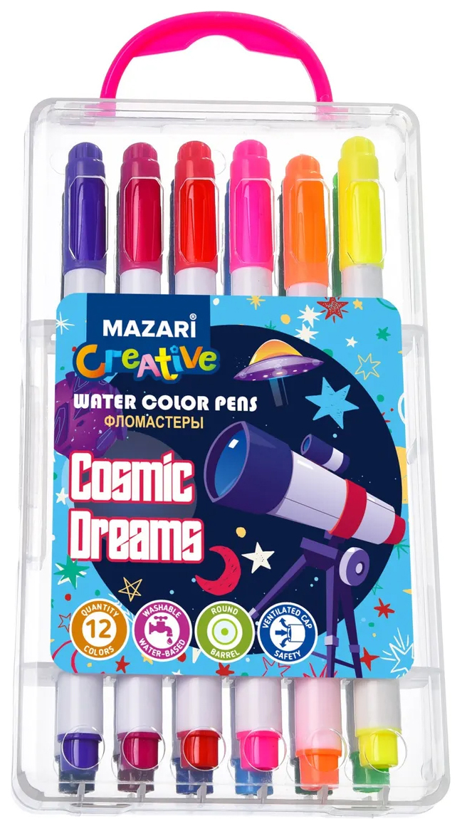 

Фломастеры Mazari Cosmic dreams 12 цветов