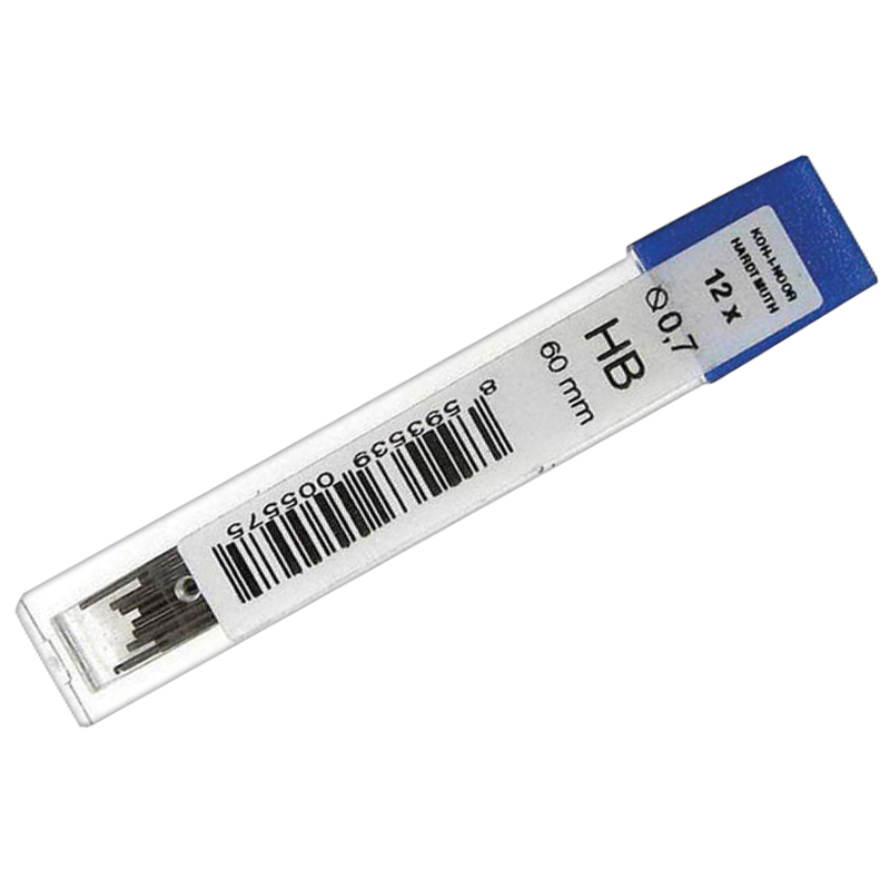 

Сменные стержни Koh-I-Noor 4162 0.7мм HB 12шт. 12 уп., Черный
