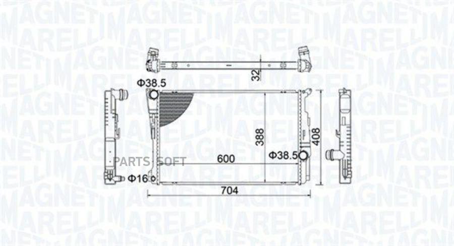 

Радиатор MAGNETI MARELLI арт. 350213155200