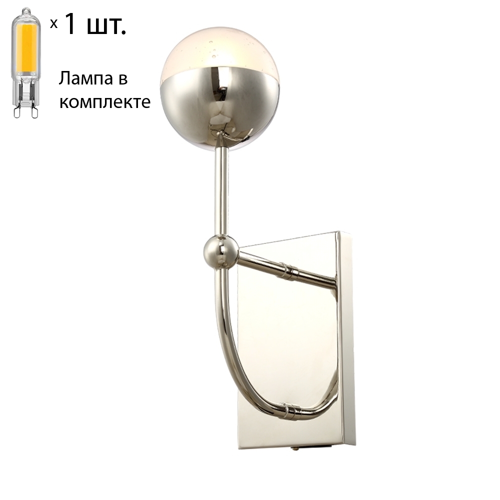 

Бра с лампочкой CRYSTAL LUX TRUENA AP1 NICKEL+Lamps