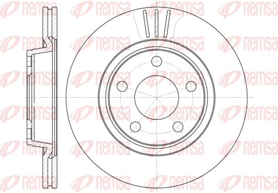 

6548.10_Диск Тормозной Передний Audi А4, Vw Passat 1.6-1.9Tdi 96> Remsa 654810