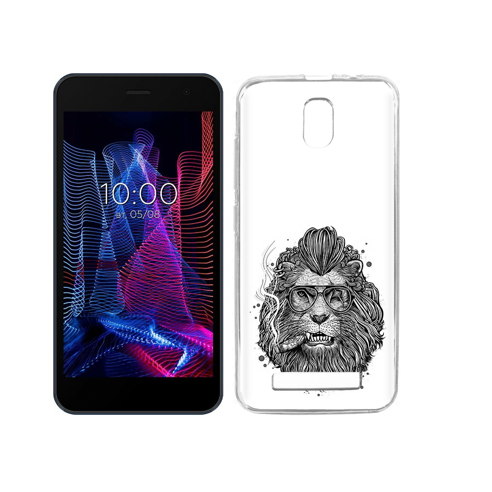 

Чехол MyPads Tocco для BQ 5047L Like курящий лев, Прозрачный, Tocco
