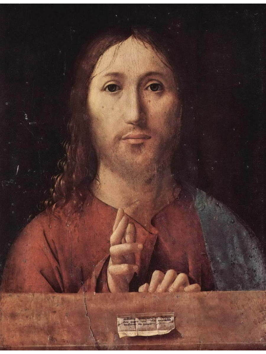 

Постер DRABS A2 Антонелло да Мессина Salvator mundi Спаситель мира