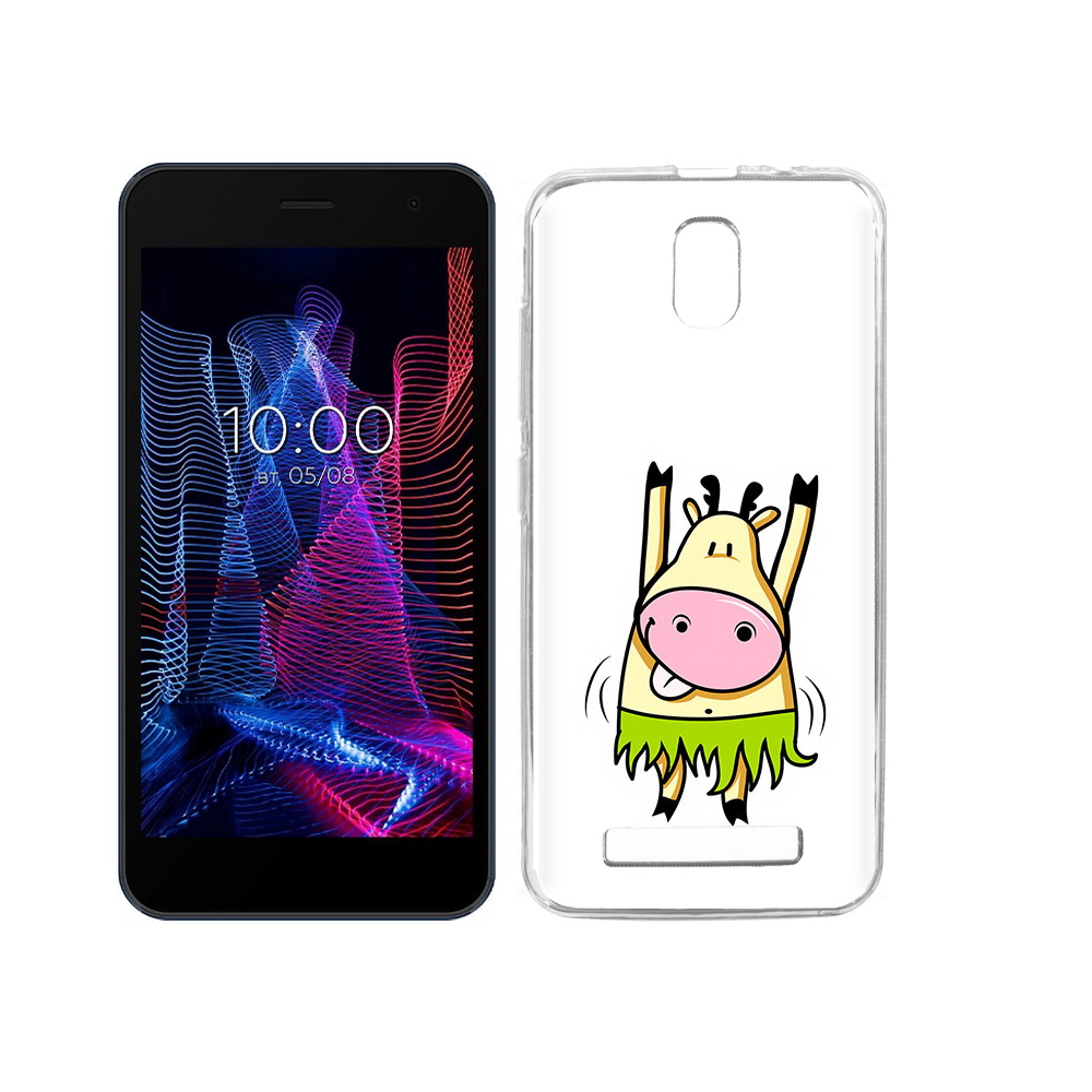 

Чехол MyPads Tocco для BQ 5047L Like Веселая корова, Прозрачный, Tocco
