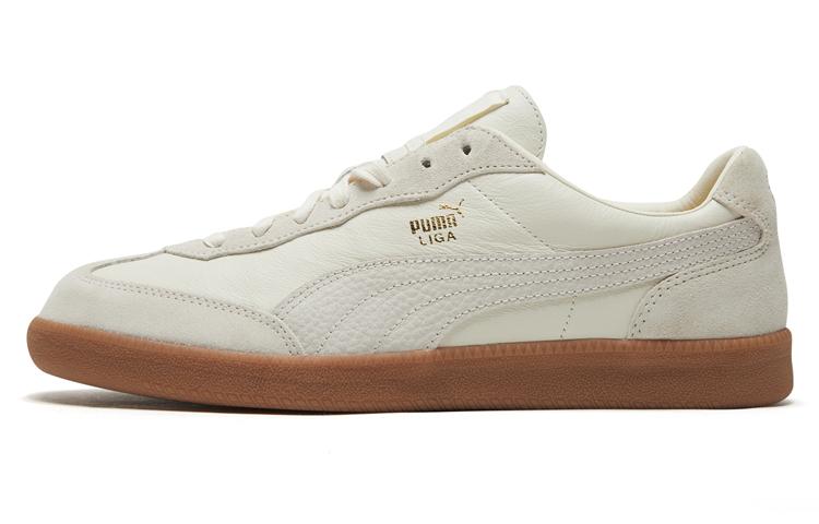 

Кеды унисекс Puma Liga leather бежевые 36 EU, Бежевый, Liga leather