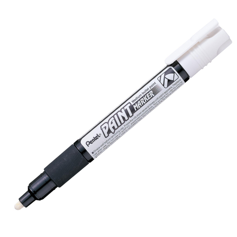 Маркер лаковый Pentel Paint белый 4.6 мм MMP20-W