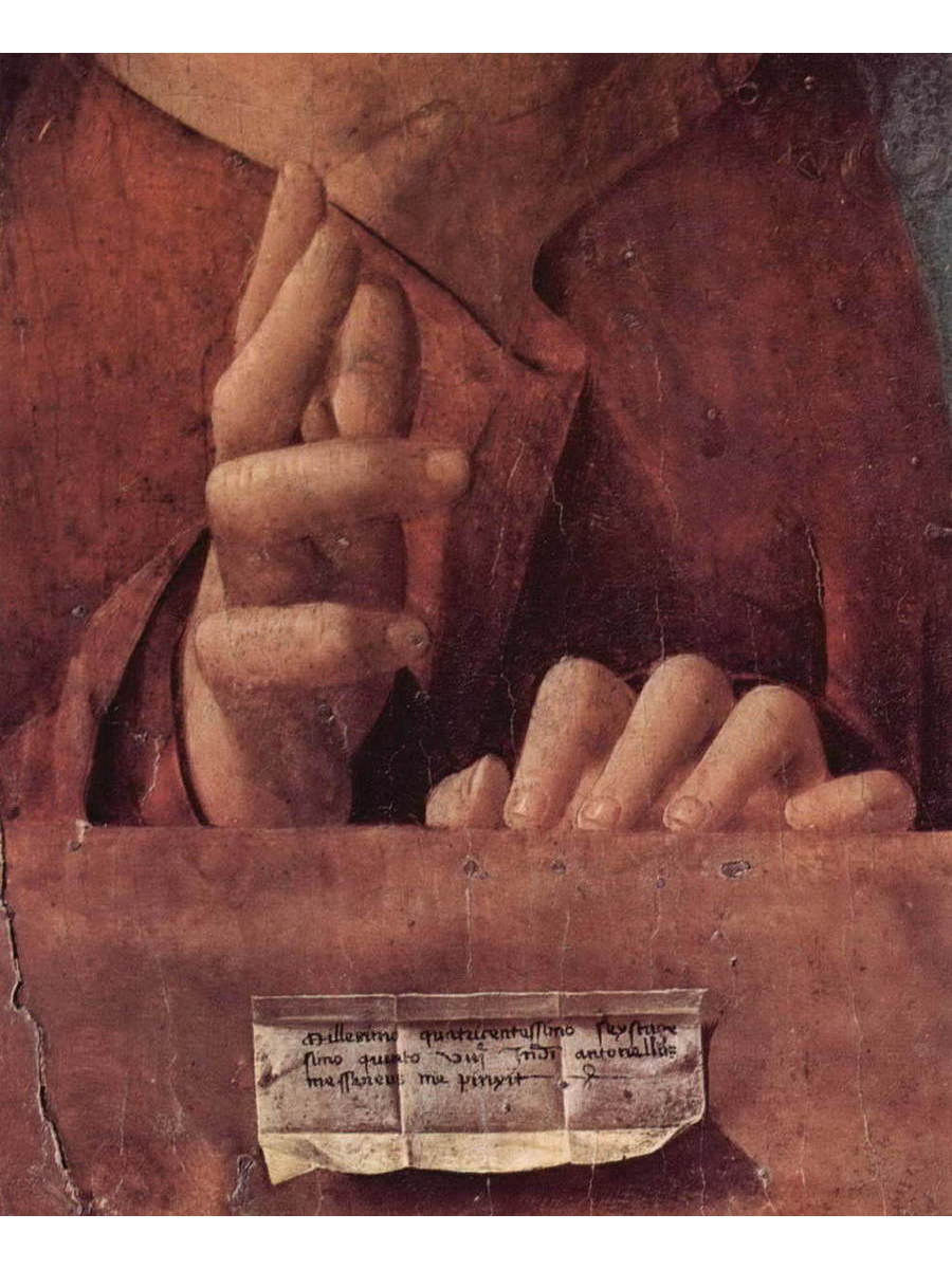 

Постер DRABS A2 Антонелло да Мессина Salvator mundi Спаситель мира .