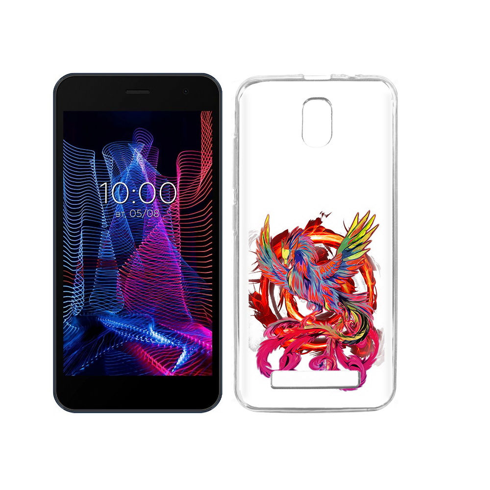 

Чехол MyPads Tocco для BQ 5047L Like красочный феникс, Прозрачный, Tocco