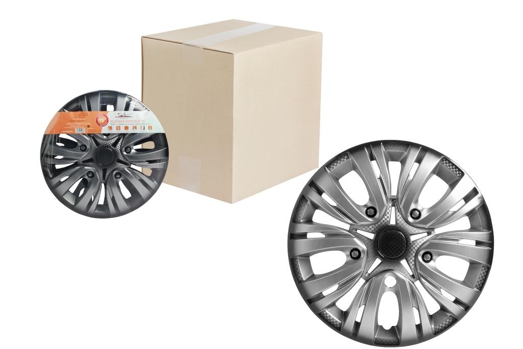 

Колпаки колесные 16" "Лион +", AIRLINE AWCC-16-25, Серебристый;черный