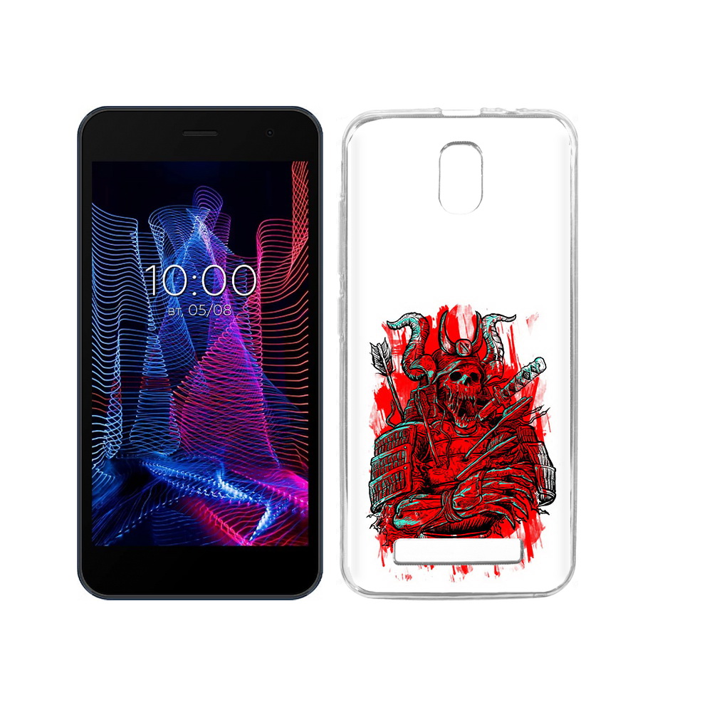 

Чехол MyPads Tocco для BQ 5047L Like красный скелет воин, Прозрачный, Tocco