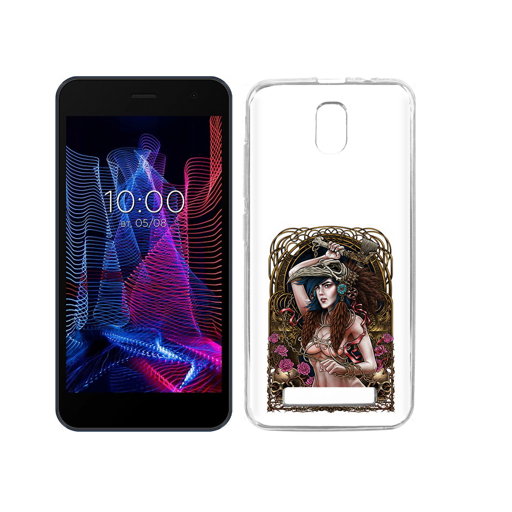 

Чехол MyPads Tocco для BQ 5047L Like красивая девушка рисунок, Прозрачный, Tocco