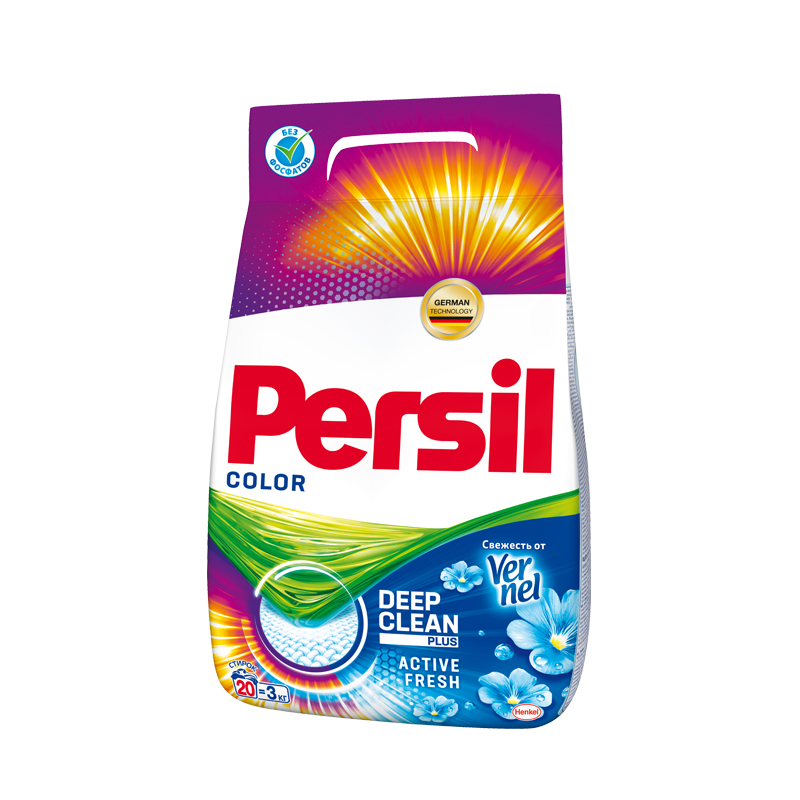 фото Порошок для стирки persil color свежесть от вернеля 3 кг