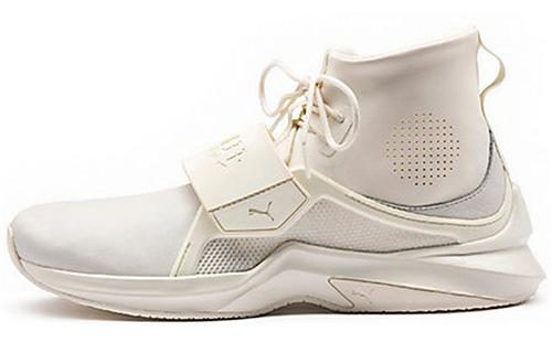 

Кроссовки унисекс Puma Fenty x Rihanna Fenty Trainer Hi White бежевые 40 EU, Бежевый, Fenty x Rihanna Fenty Trainer Hi White