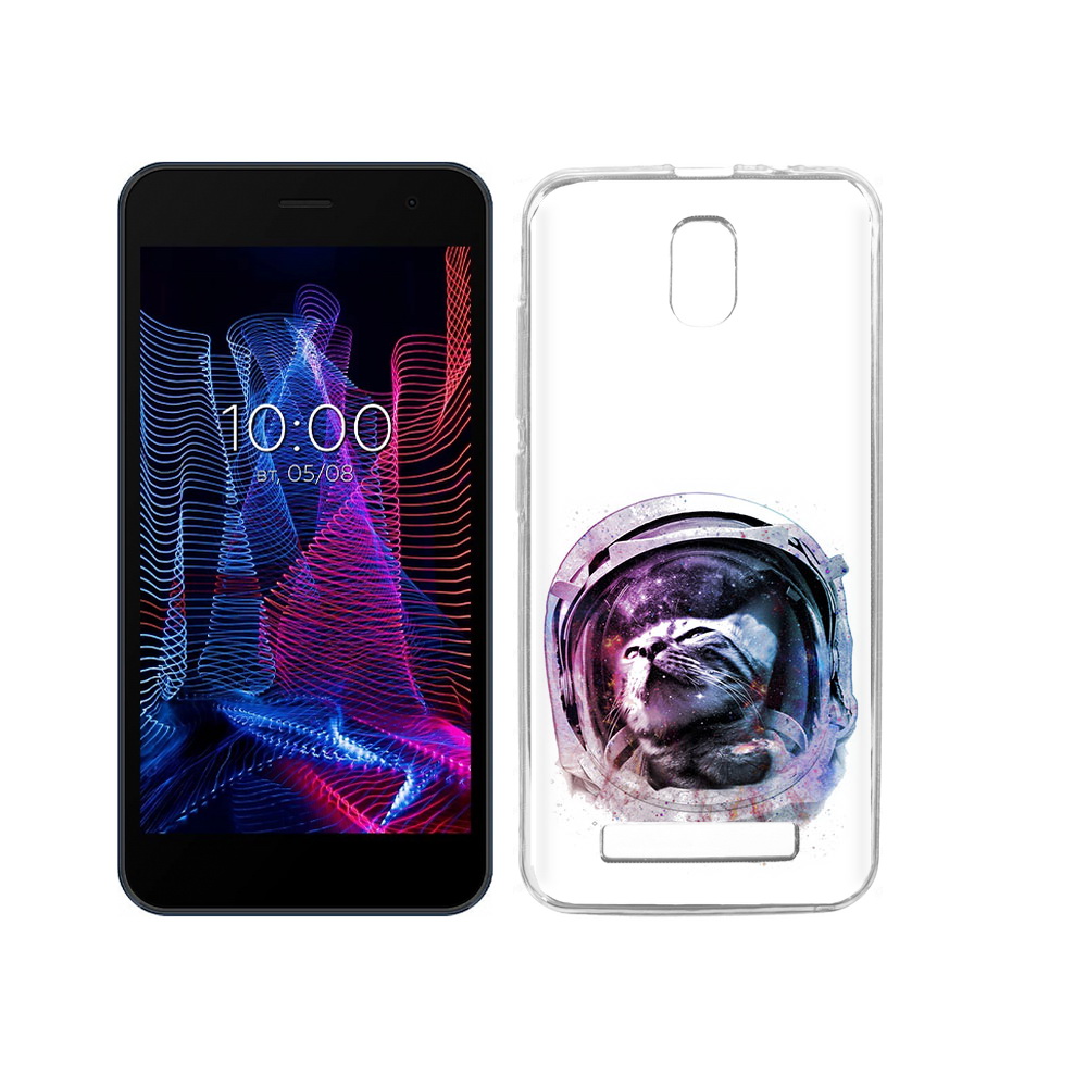 

Чехол MyPads Tocco для BQ 5047L Like кот в шлеме, Прозрачный, Tocco