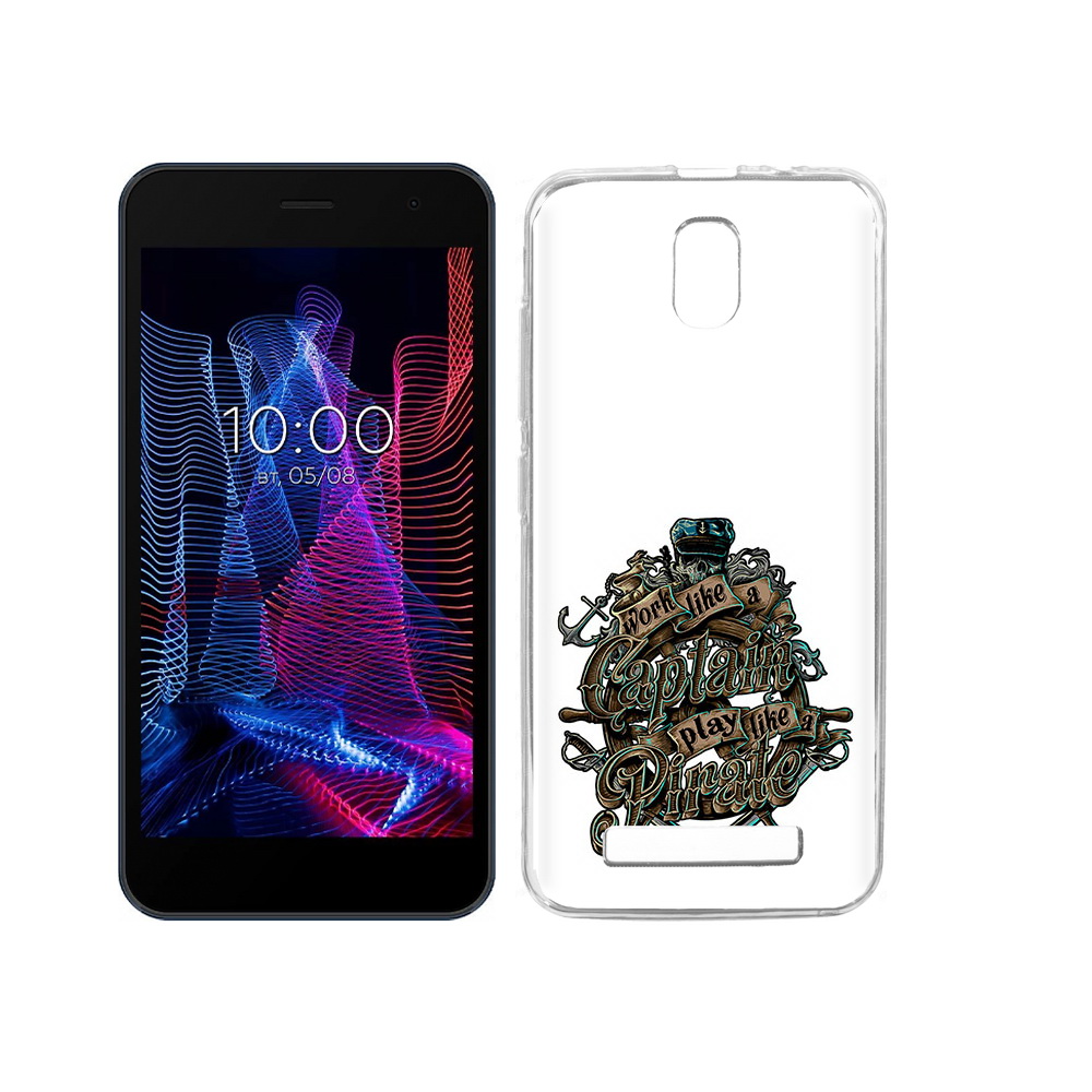 

Чехол MyPads Tocco для BQ 5047L Like капитан пиратов, Прозрачный, Tocco