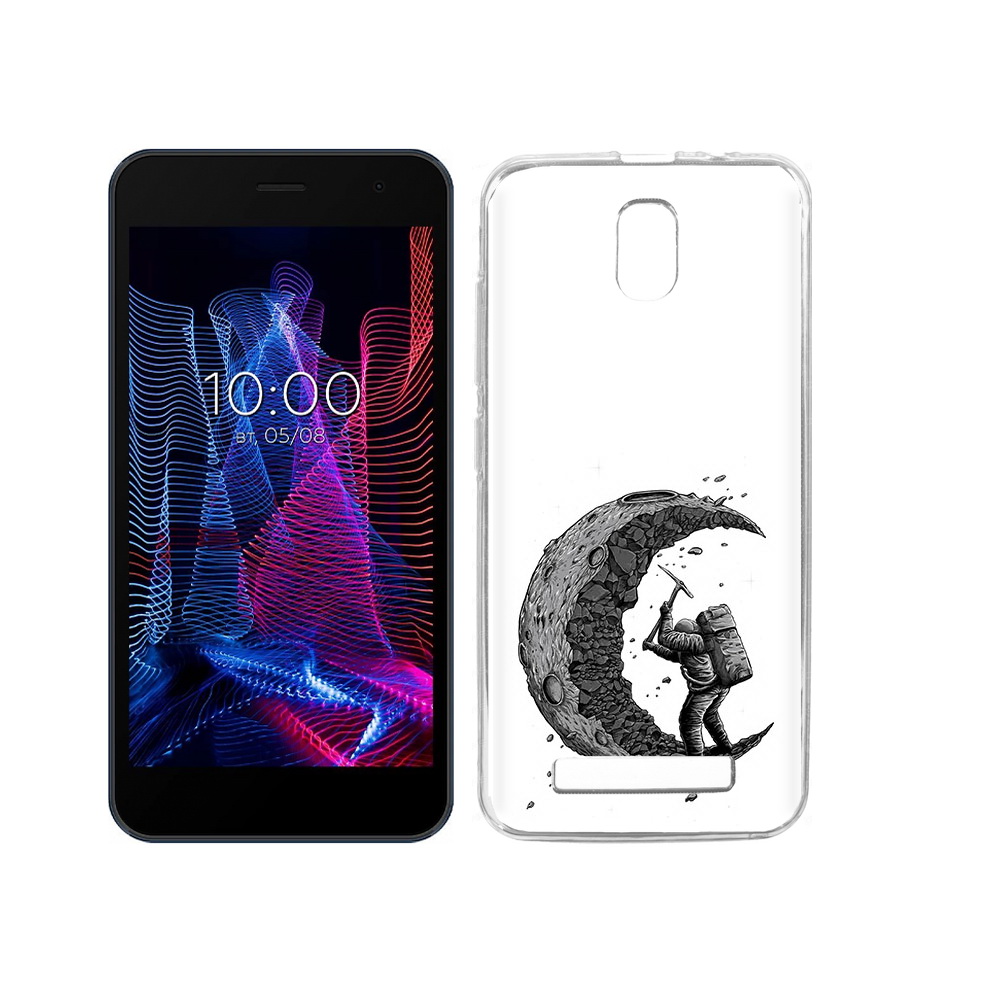 

Чехол MyPads Tocco для BQ 5047L Like камненная луна, Прозрачный, Tocco